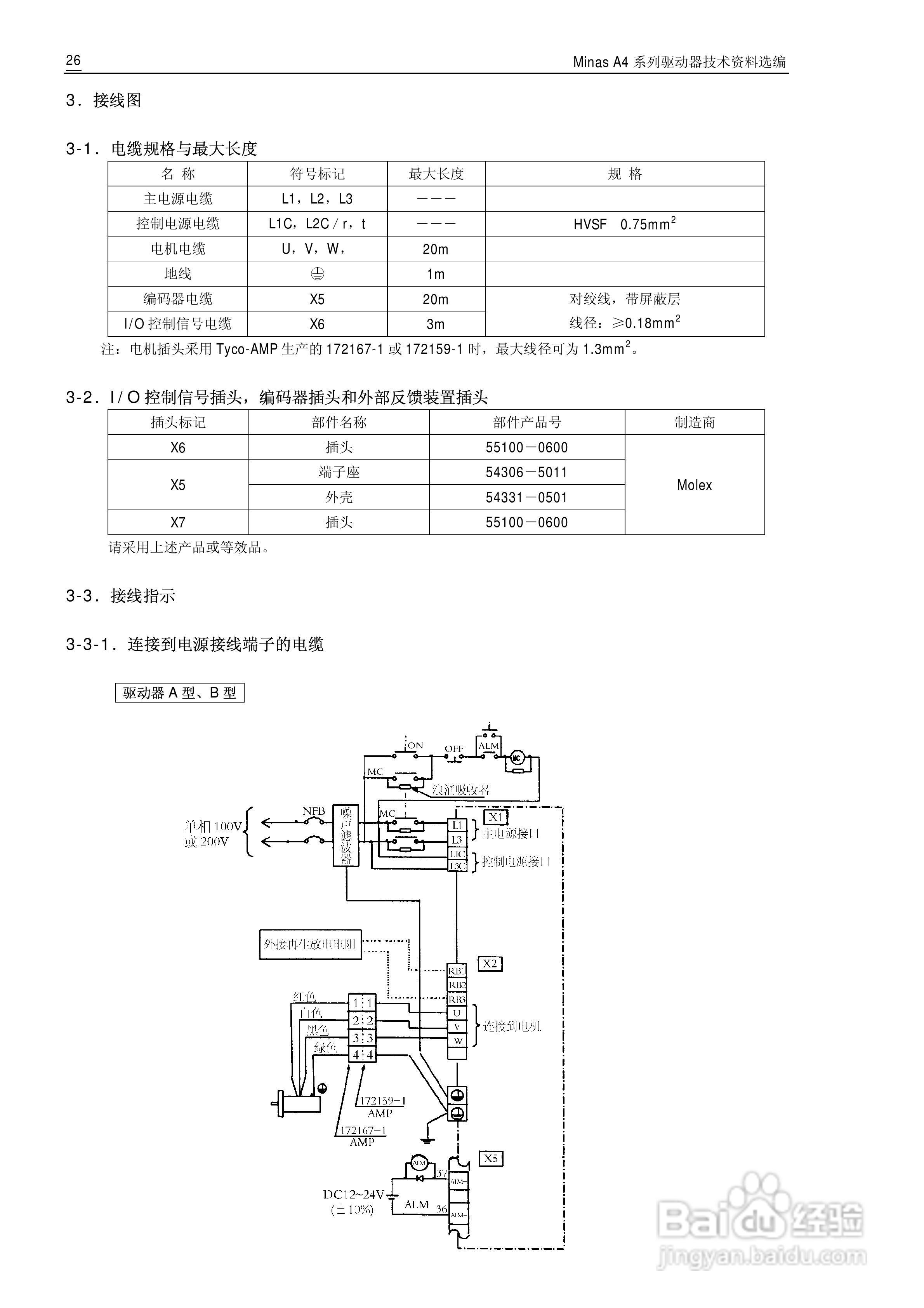 Panasonic松下交流伺服驱动器Minas A4 Manual使用说明:[3]
