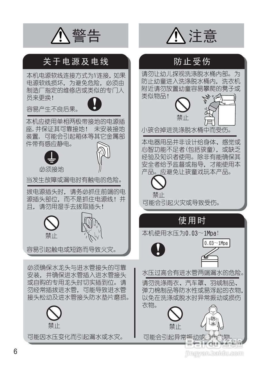 松下XQB65-F641U洗衣机说明书:[1]