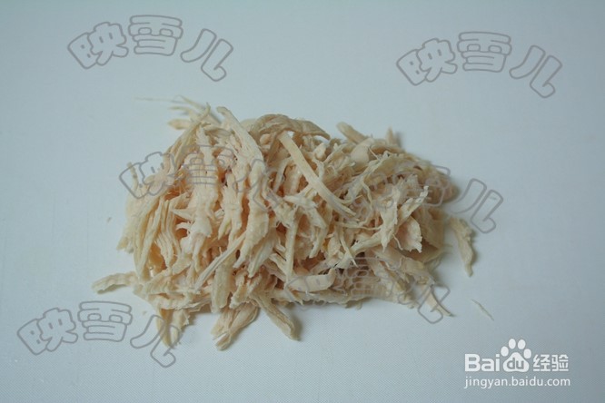 幼儿辅食酸奶鸡丝沙拉