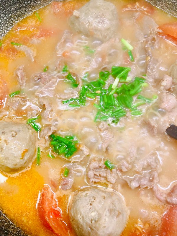 番茄牛肉丸子汤