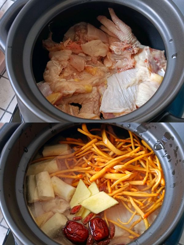 虫草花山药鸡汤