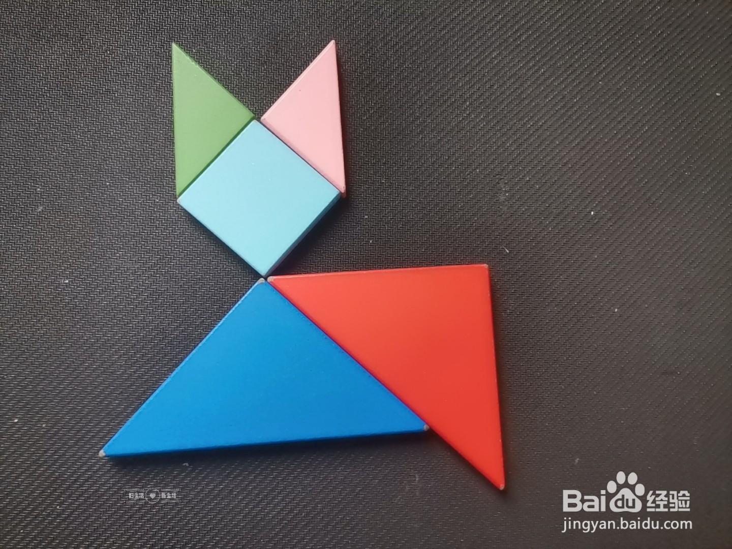 儿童益智七巧板 如何用七巧板拼一只猫(18)