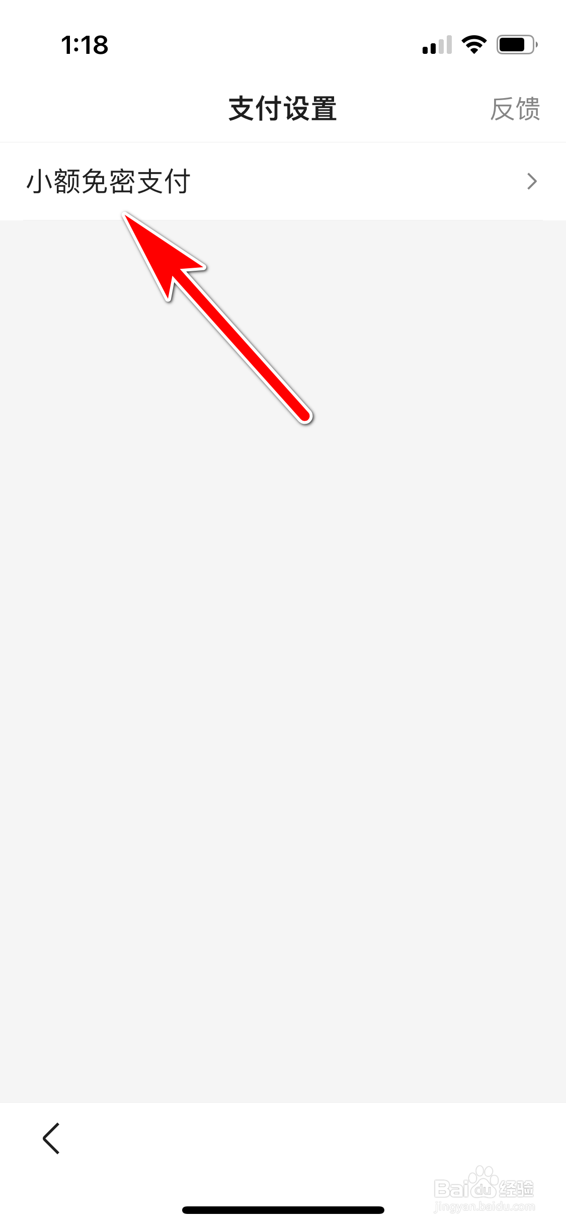 百度怎么开启小额免密支付功能