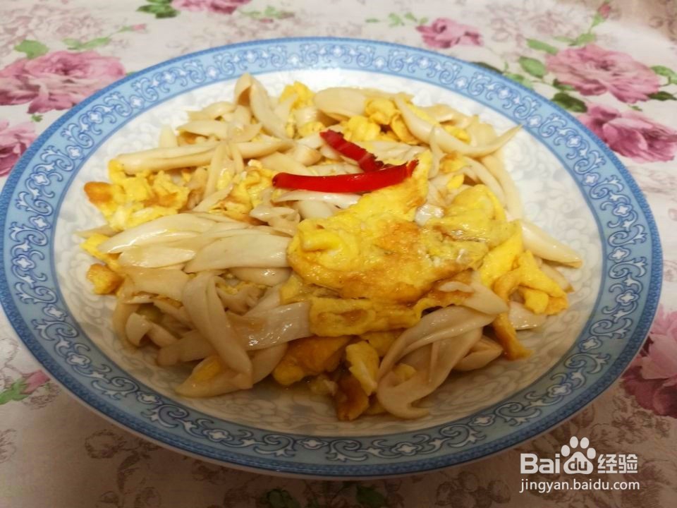 海鲜菇炒鸡蛋