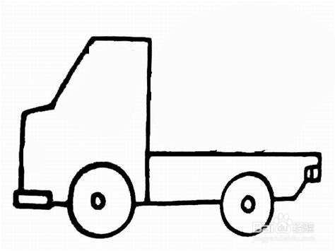 工程车简笔画