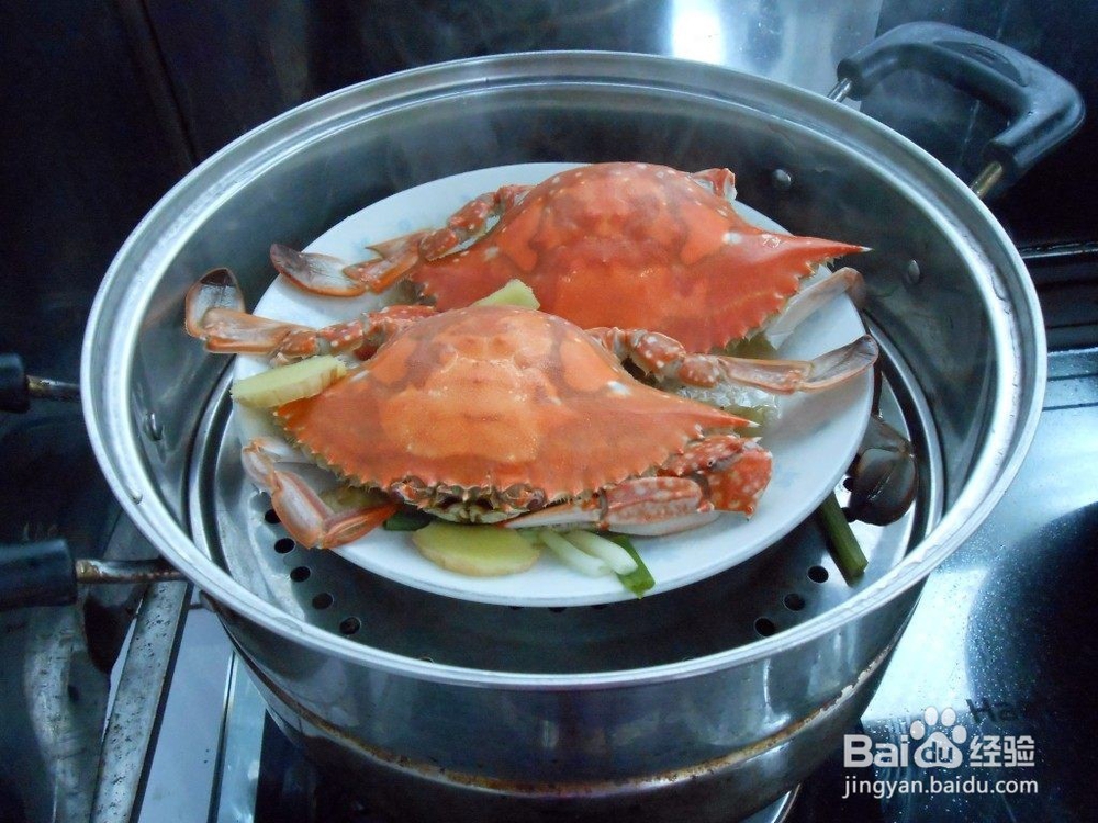 蒸海蟹的做法