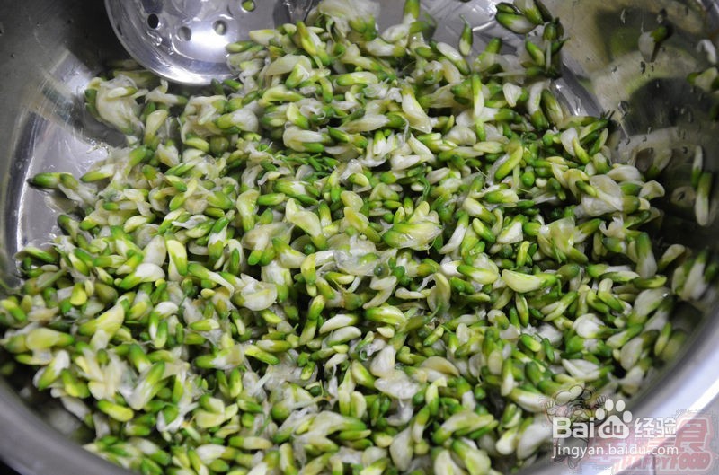 鲜美异常的槐花银鱼炒鸡蛋