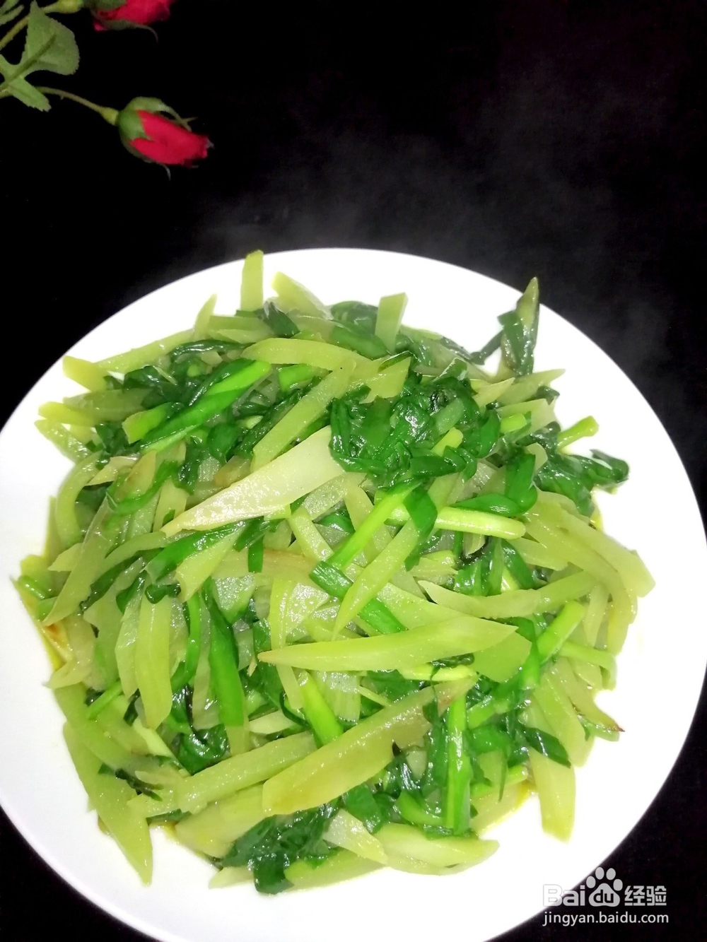 如何制作莴苣炒韭菜