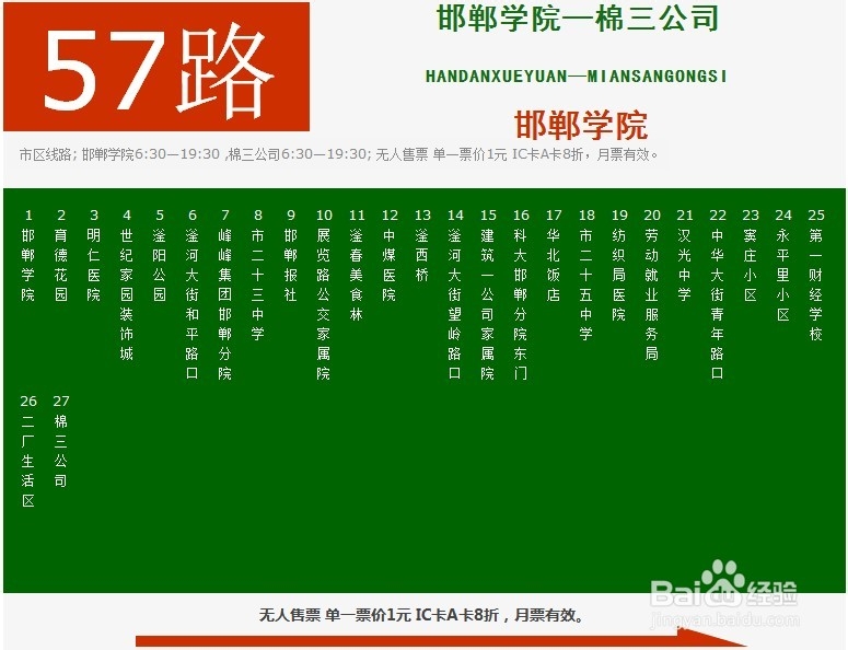 邯郸学院新生指南：[3]出行攻略