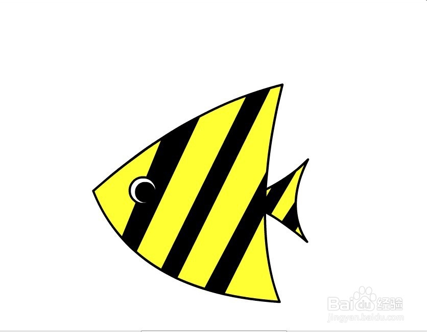 flash用三角形绘制一条热带鱼的教程