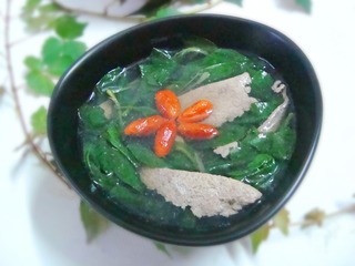 枸杞叶猪肝汤