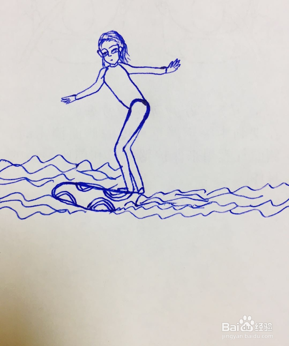 dxdll手绘之冲浪女孩