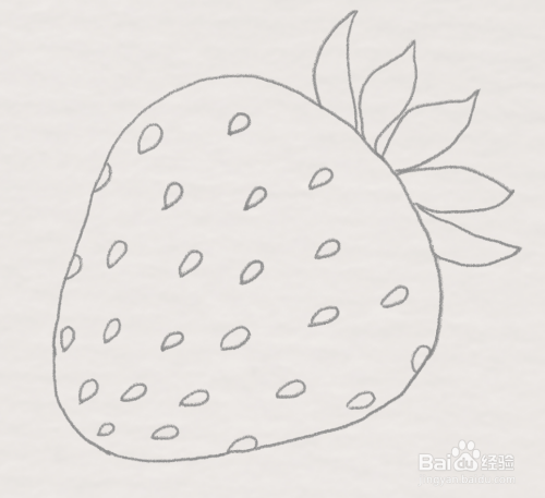 草莓的简笔画