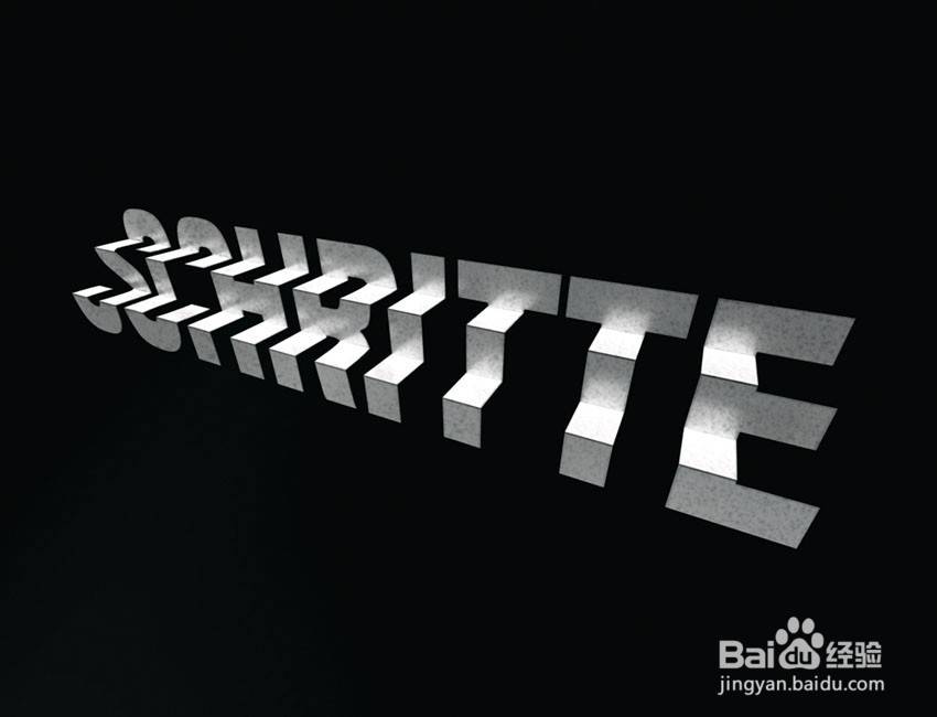 如何在PS中制作3D折叠步骤文字效果