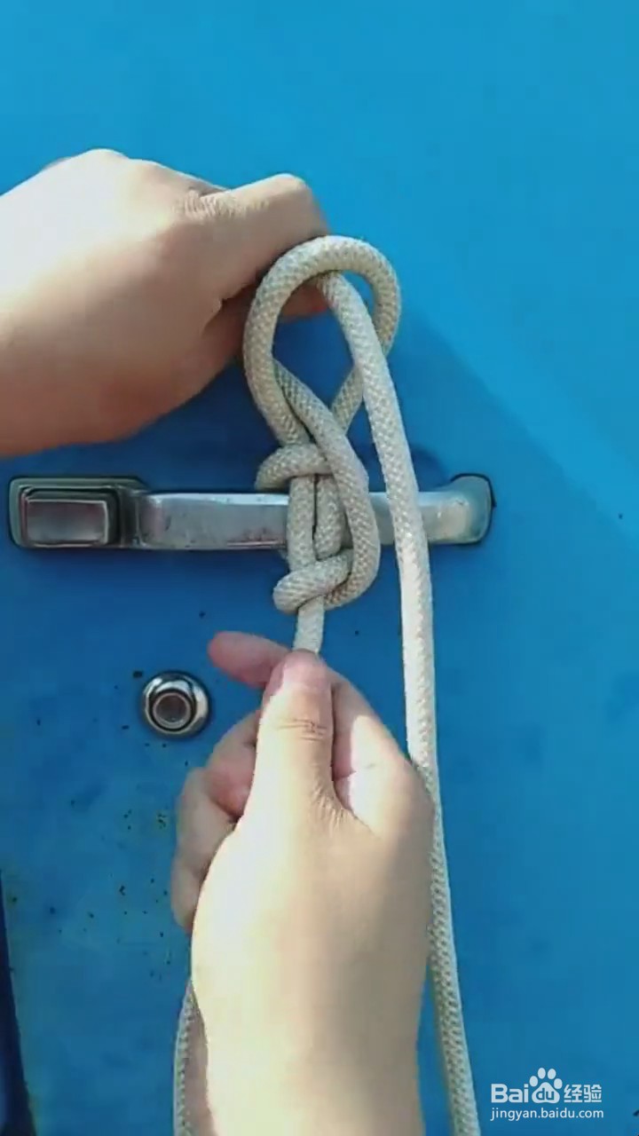 如何系逃生下降绳结