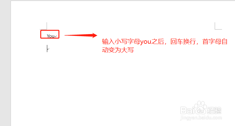 word编辑英文字母换行后首字母自动大写怎么办