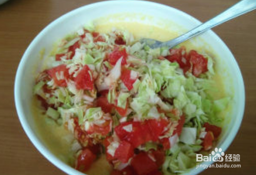 番茄鸡蛋饼制作方法