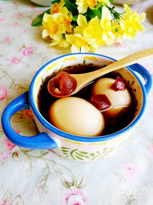 红枣桂圆煮鸡蛋