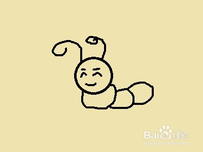 简笔画系列之怎样画百足虫