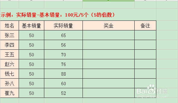 函数FLOOR之运用