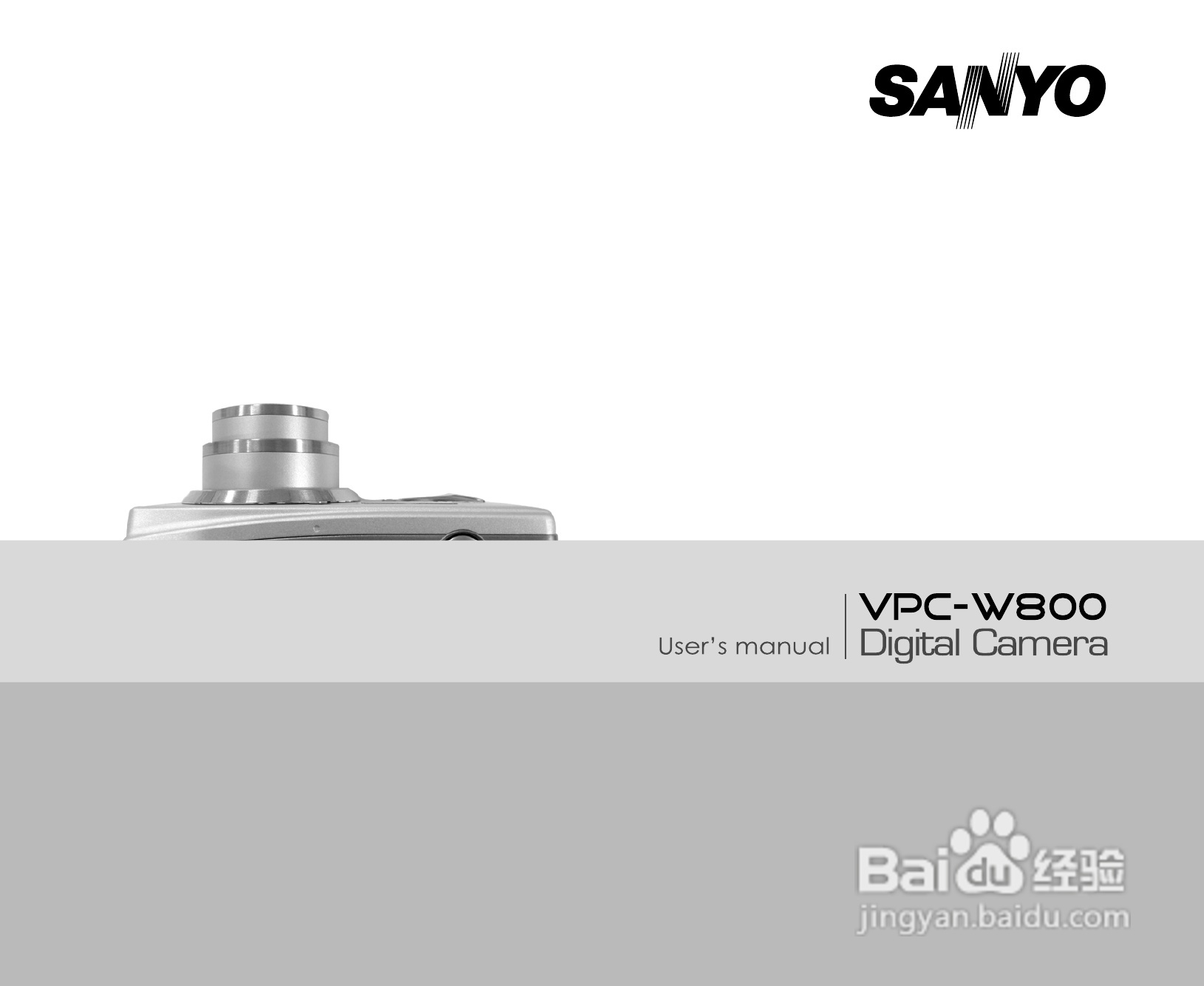 三洋VPC-W800数码相机使用说明书:[1]