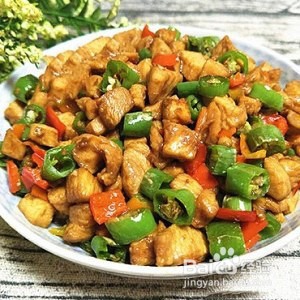 鸡胸肉爆炒辣椒