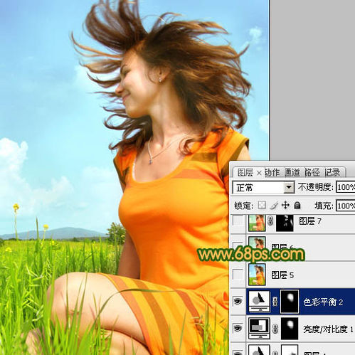 怎样用Photoshop调出偏灰人物图片柔美的青绿色