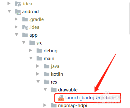 flutter设置启动图(android版本)