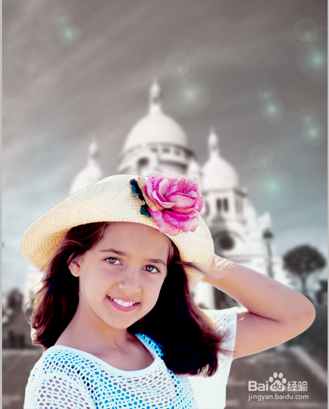 PS如何制作单色艺术照片