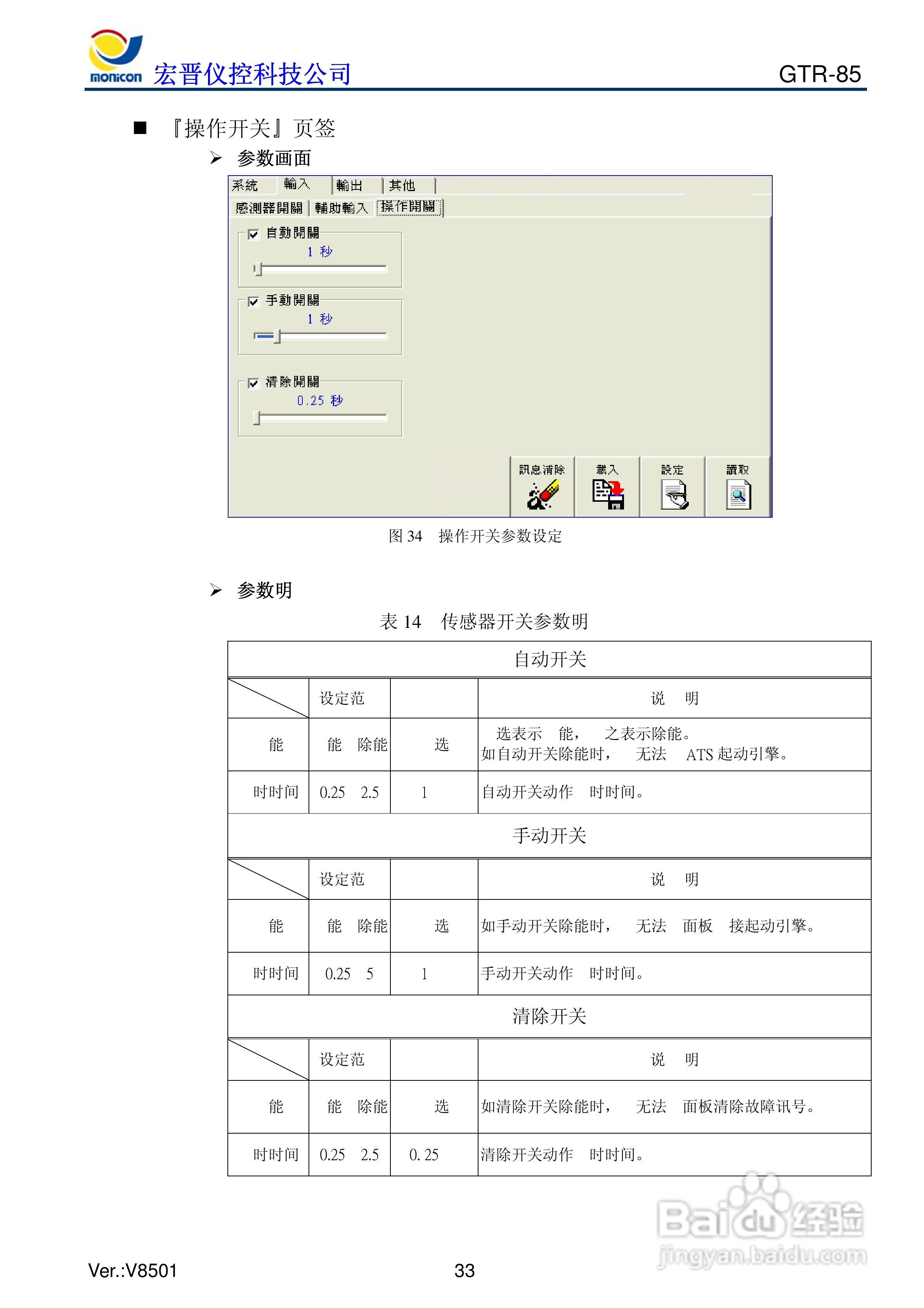 GTR-85发电机控制器说明书:[4]