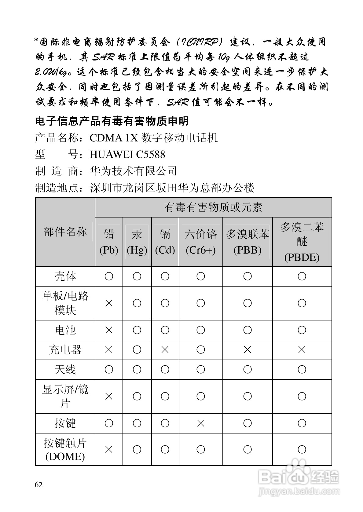 华为C5588手机使用说明书:[7]