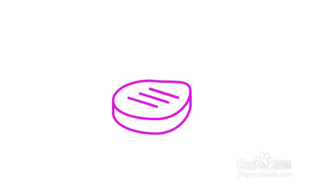 如何画出一个牛排简笔画