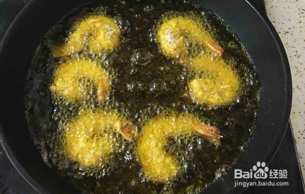 怎么做面包糠炸虾