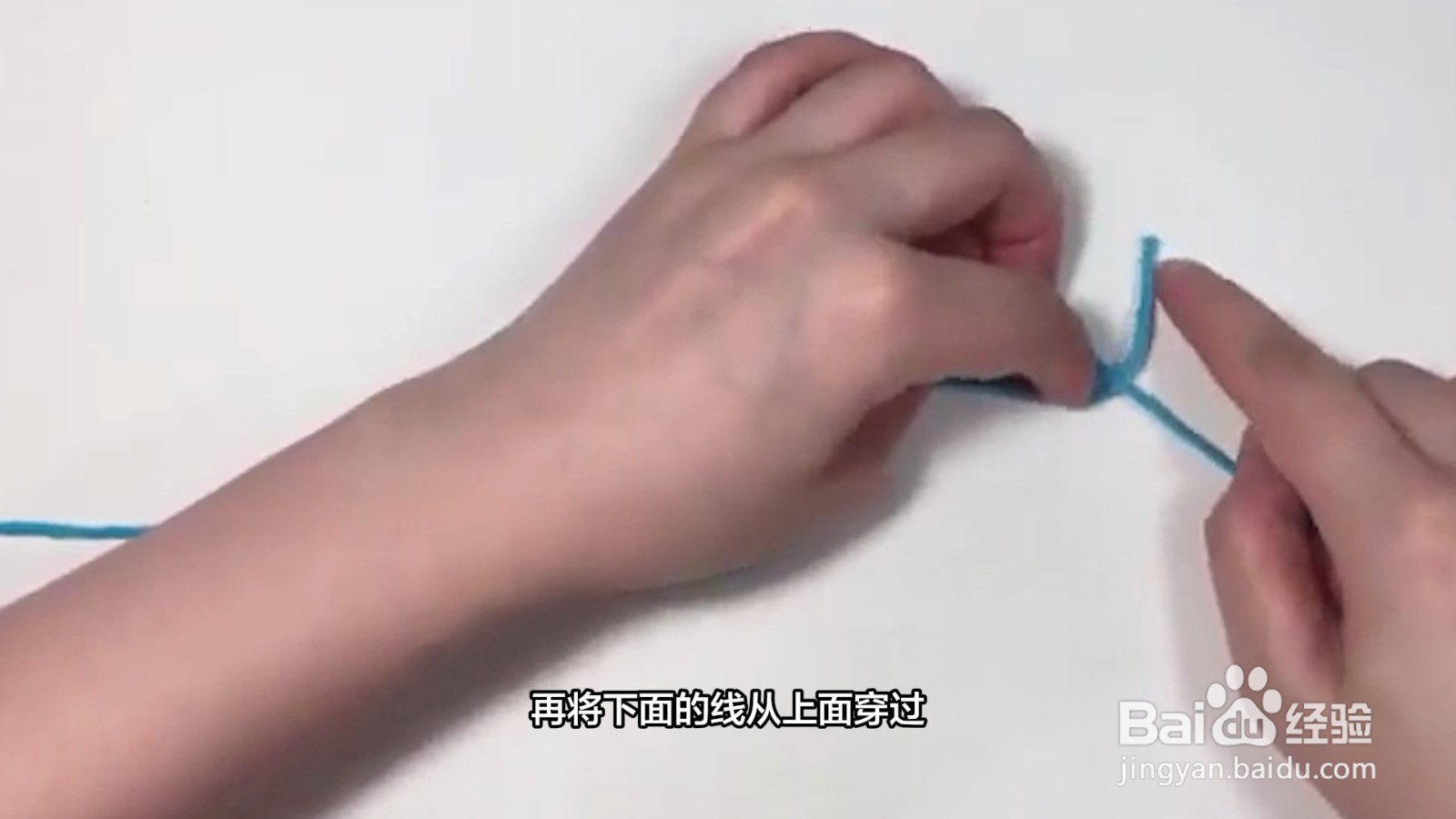 织围巾怎么接第二卷线