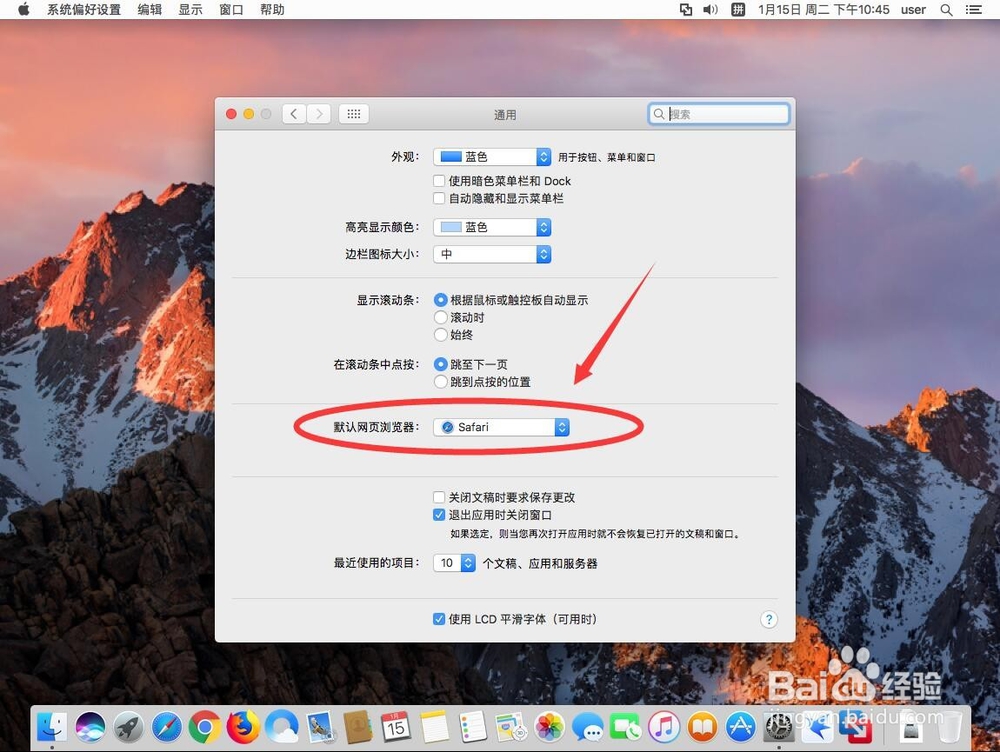 苹果Mac系统如何设置默认浏览器