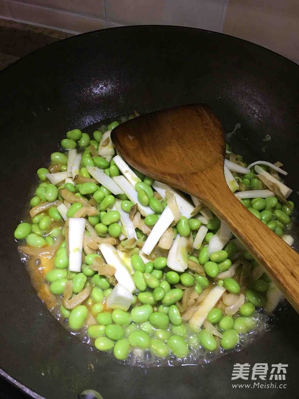 茭白毛豆家常小炒