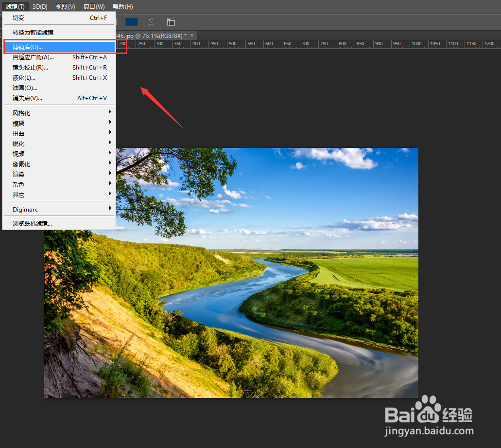 photoshop如何用滤镜库做绘画涂抹效果