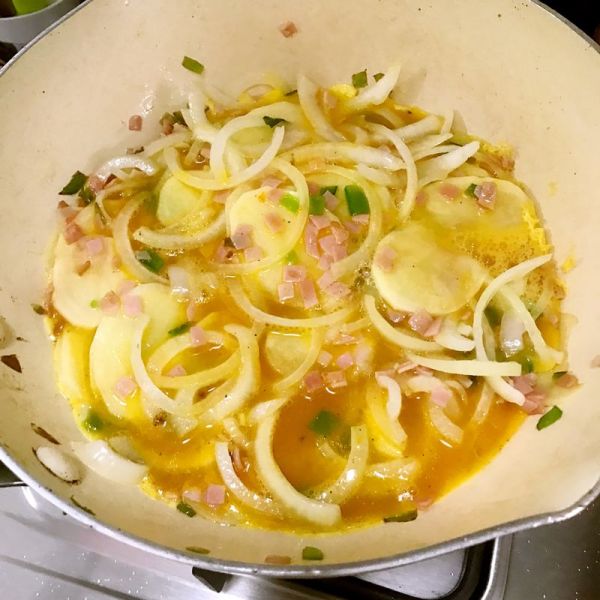 火腿鸡蛋煎土豆