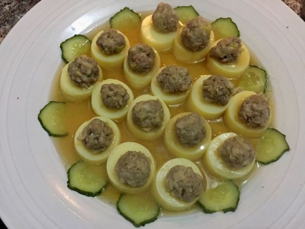 玉子豆腐蒸肉丸