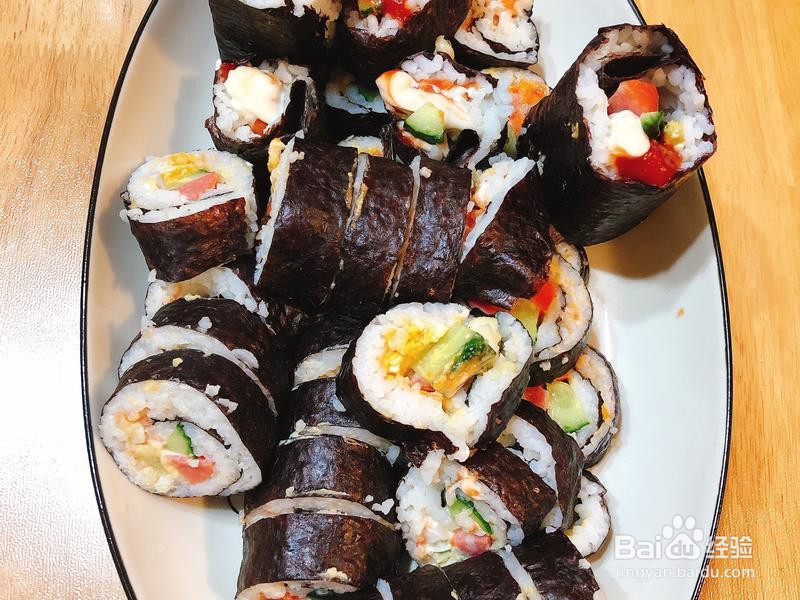 鸭蛋黄寿司的做法