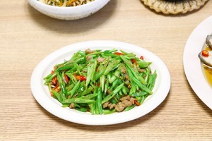 家常小炒四季豆