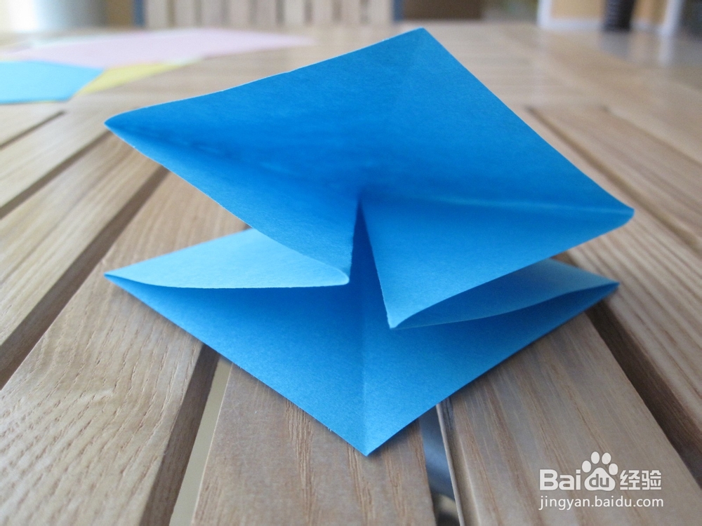 彩色八角星的折法