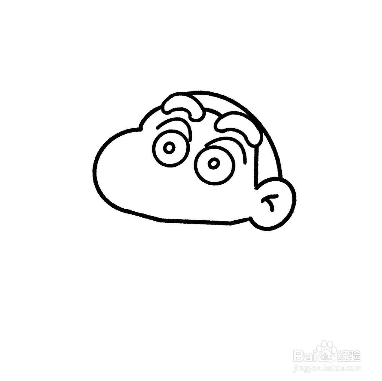 零基础教程【蜡笔小新简笔画】附加步骤