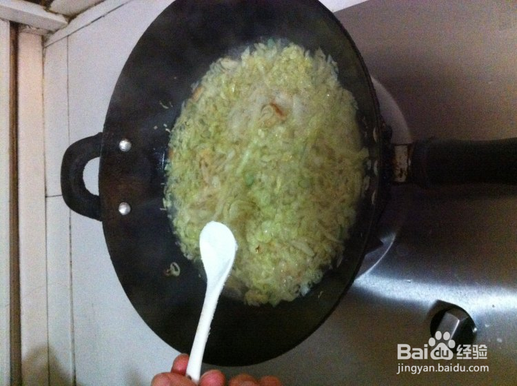 白菜烩饼丝的家常做法