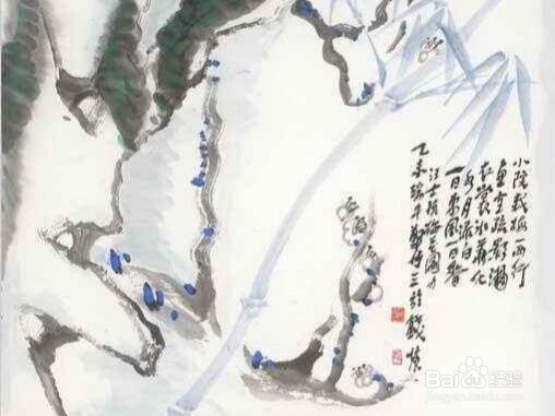 国画冰花怎么画