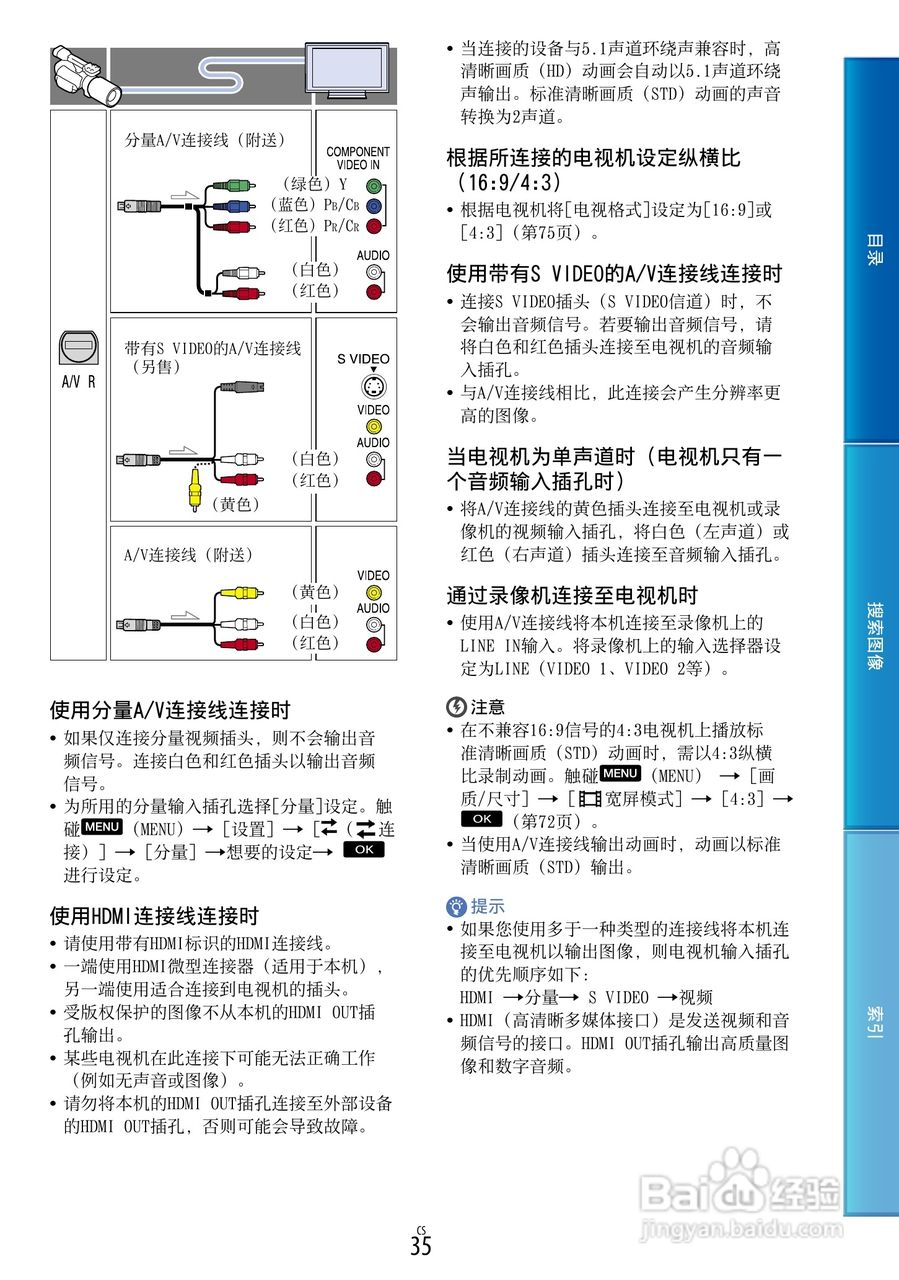 SONY索尼 NEX-VG900数码摄像机说明书:[4]