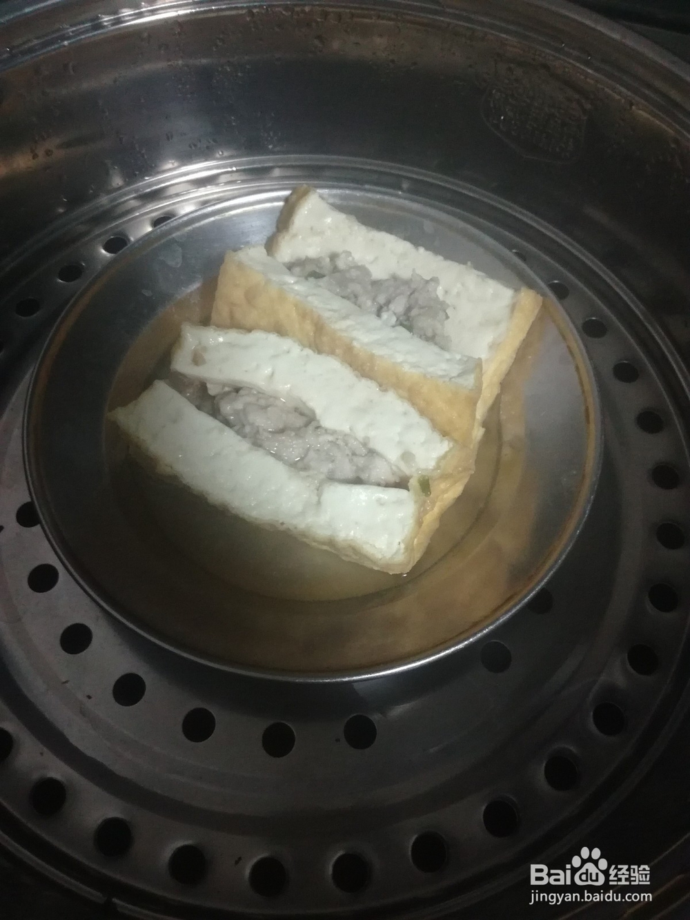 油豆腐夹肉沫做法