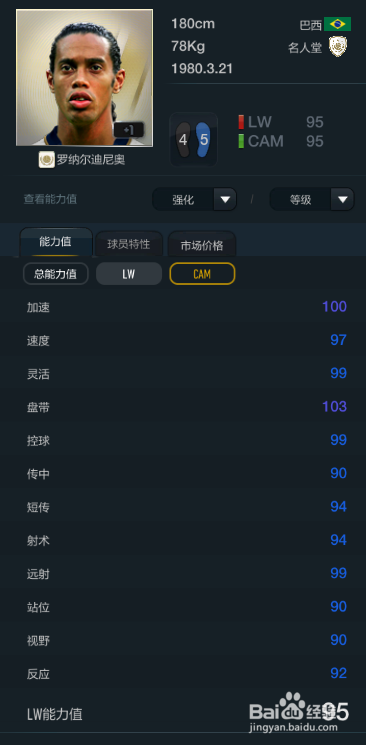 FIFA OL3新版巴塞罗那球员推荐（主力下篇）
