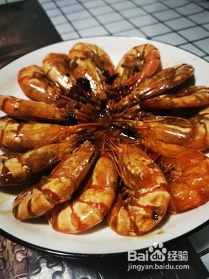 油爆黑虎虾的做法