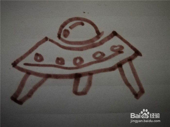 怎么样用简笔画画宇宙飞船